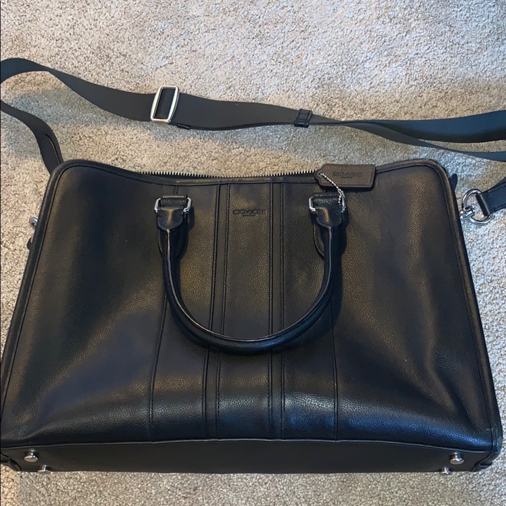 Coach leather briefcase - very lightly used